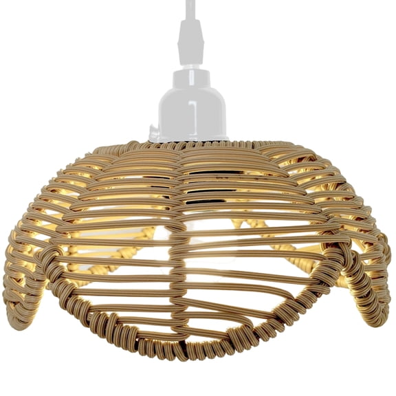 Modern Lampshades Ceiling Light Shade Flower Shape Soft Diffused Lighting Quick Assembly Hollow Weave Light Decorating