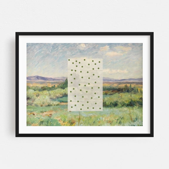 Modern Landscape No2 - Photography Landscape Pastoral Nature Scenic Countryside Pattern Black Framed Wall Art Print 5 x 7 inches