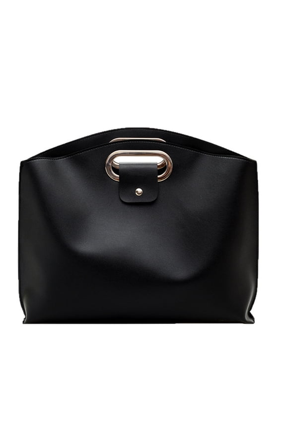 Modern Laptop Briefcases Organizer Roomy Business Document Holder PU Storage Bag for Daily Office Use