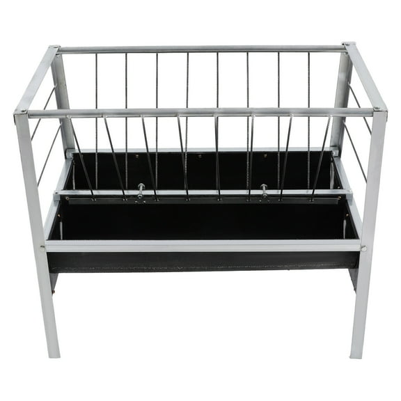 Modern Large Capacity Livestock Feed Trough 2-in-1 Grain & Hay Feeder for Goats Sheep