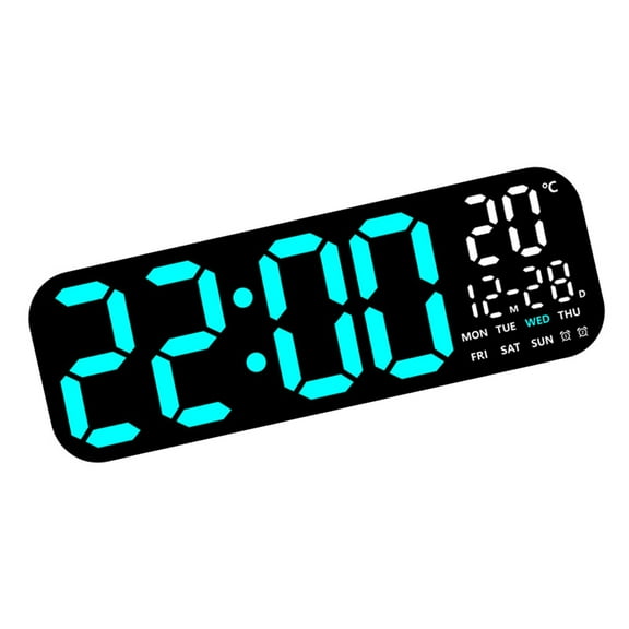 Modern Large Digital Wall Alarm Clock with Remote Control Count Up and Count Down Timer LED Display for Time Management