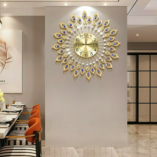 Modern Large Wall Clock 3D Luxury Wall Watch 67CM Living Room Home