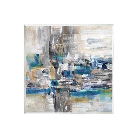 Modern Layered Chaotic Strokes Abstract Painting Unframed Art Print Wall Art