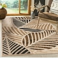 thumbnail image 1 of Modern Leaf Hand-Carved Soft Living Room Area Rug, 1 of 1