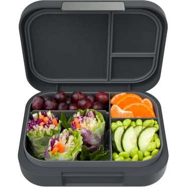 Modern - Leak-Resistant Bento Lunch Box For Adults, Teens, & Larger Appetites; Reusable BPA-Free Meal Prep Container with 3 or 4 Compartments, Dishwasher/Microwave Safe; 44oz