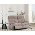 thumbnail image 1 of Modern 2-Seater Power Recliner Sofa with OKIN Motor - Leather for Living Room, 1 of 15