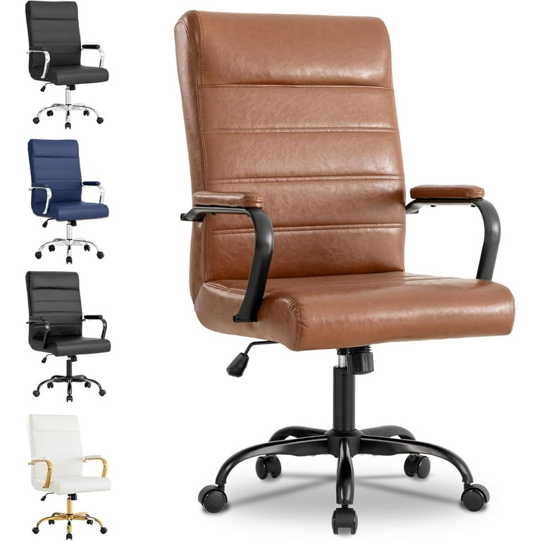 Modern Leather Conference Room Chair, High Back Home Office Chair