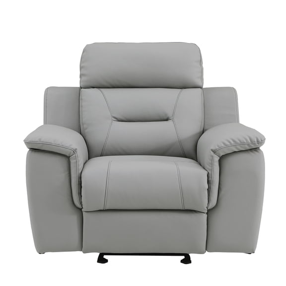 Modern Leather Reclining Chair | Good for Family Gatherings | Polyurethane Foam and Reinforced Corner Blocks | Offers Comfortable Posture