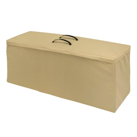 Modern Leisure 48" x 16" x 22" Beige Rectangle Patio Furniture Set Cover with Water Resistant Material