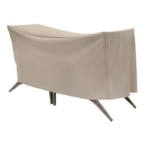 Modern Leisure Basics Patio Bistro Table & Chair Set Cover, 65"L x 32"W x 30"H, Beige