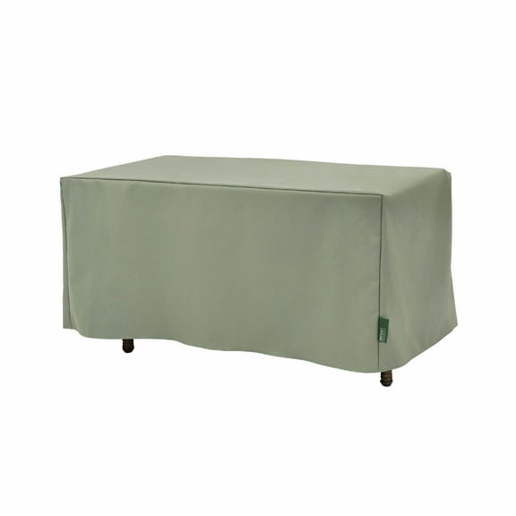 Modern Leisure Basics Patio Coffee Table Cover, 37"L x 22"W x 17"H, Sage Green