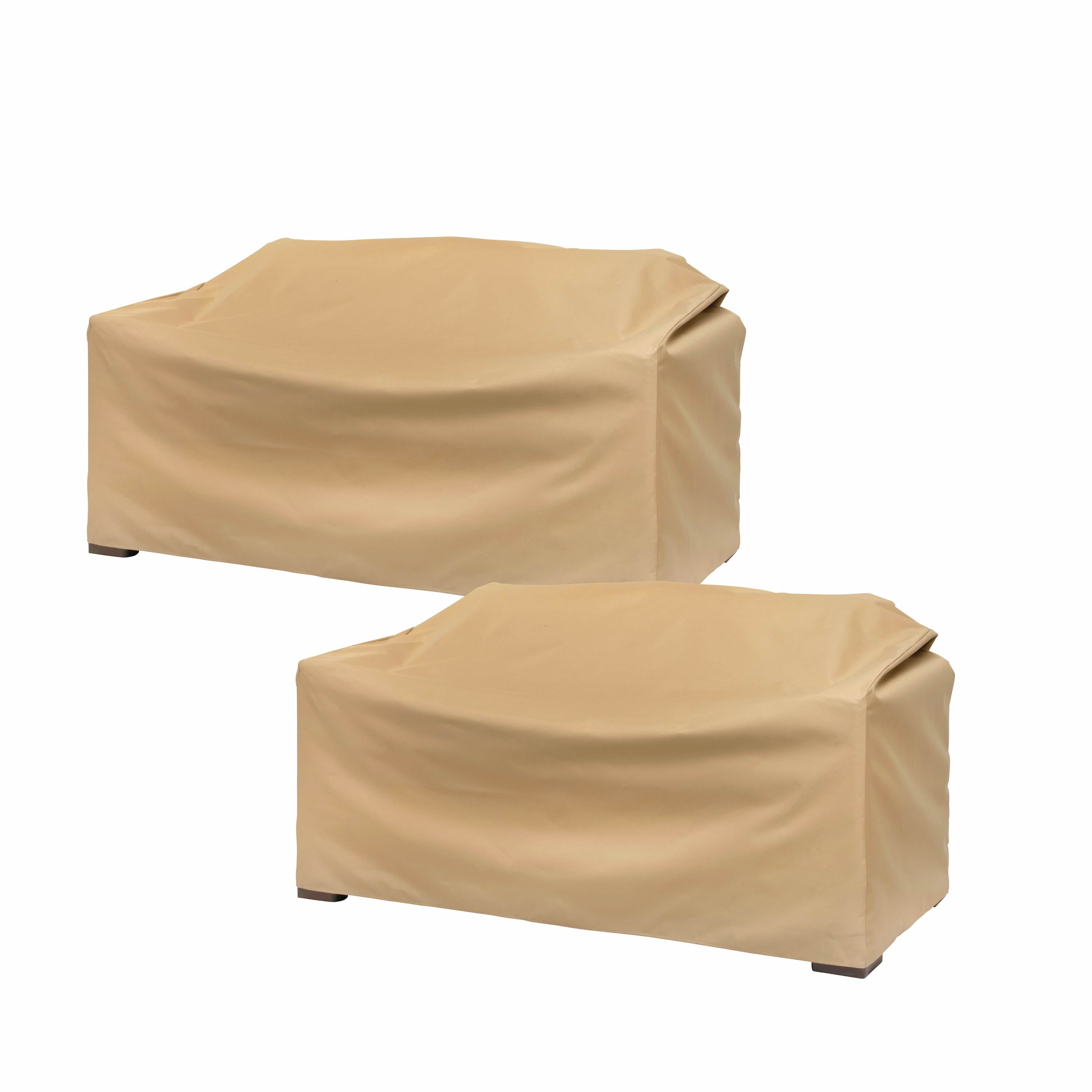 Modern Leisure Basics Patio Loveseat Cover, 2Pack, 55"L X 33"W X 38"H