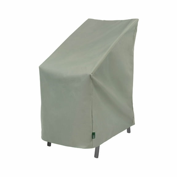 Modern Leisure Basics Stackable Patio Chair Cover, 27" Square x 49"H, Sage Green