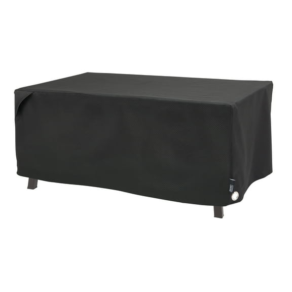 Modern Leisure Black Diamond Patio Fire Pit Cover, Waterproof, 48"L X 25"W X 18"H, Black