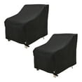 thumbnail image 1 of Modern Leisure Black Diamond Patio Lounge/Club Chair Cover, Waterproof, 35"L X 38"W X 31"H, Black, 2 Pack, 1 of 12