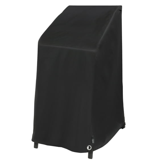 Modern Leisure Black Diamond Waterproof, Stackable Patio Chair Cover, 27"L x 27"W x 49"H, Black