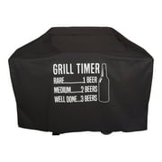 Modern Leisure Chalet 62 in. Outdoor Patio Grill Cover, 62"L x 25"W x 46"H, Black