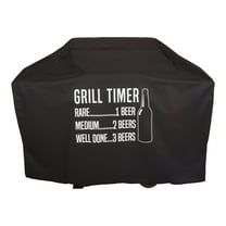 Modern Leisure Chalet 62 in. Outdoor Patio Grill Cover, 62"L x 25"W x 46"H, Black