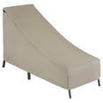thumbnail image 1 of Modern Leisure Chalet Outdoor Patio Chaise Lounge Cover, 65"L x 28"W x 29"H, Beige, 1 of 10