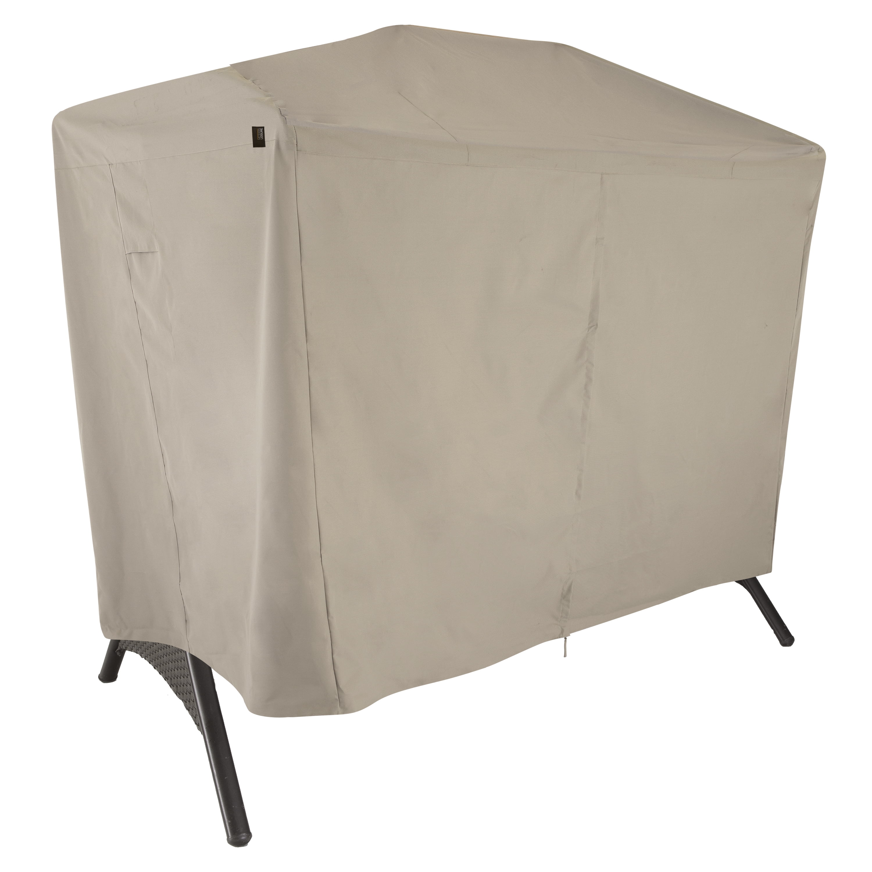 Beige Polyester 2-Seat Patio Canopy Swing Cover