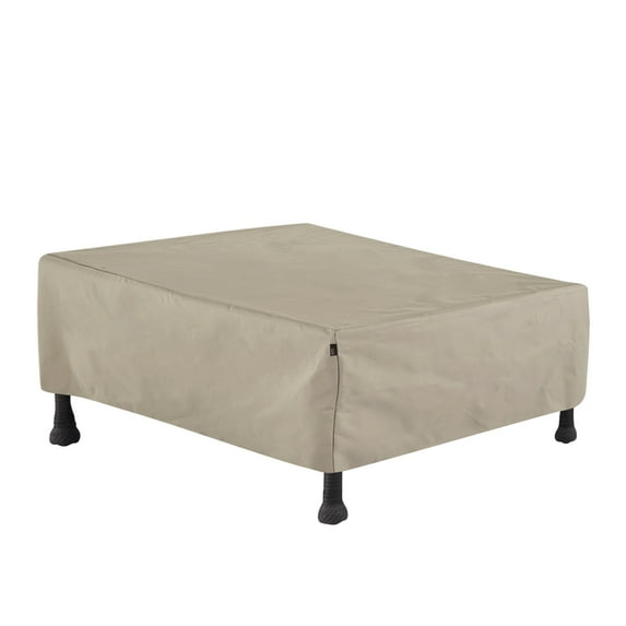 Modern Leisure Chalet Patio Coffee Table Cover, 48"L X 25"W X 18"H, Beige
