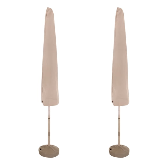 Modern Leisure® Chalet Patio & Market Umbrella Cover, 2-Pack, 21"L x 8"W x 73"H, Beige