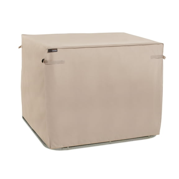 Modern Leisure Chalet Square Outdoor Patio Air Conditioner Cover, 36"L x 36"W x 30"H, Beige