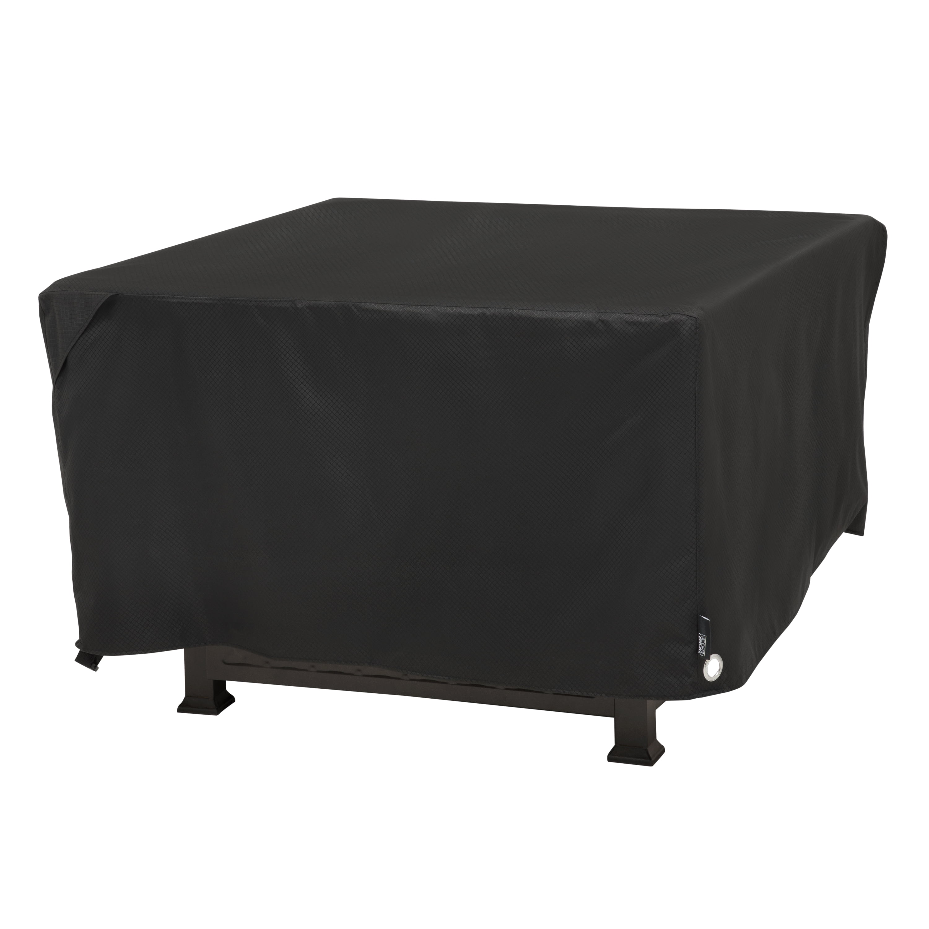 Classic Black 42 Inch Square Fire Pit Table Cover