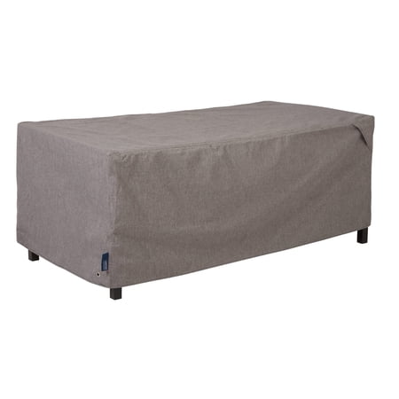 Modern Leisure Garrison Patio Coffee Table, Waterproof, 48"L X 25"W X 18"H, Heather Gray