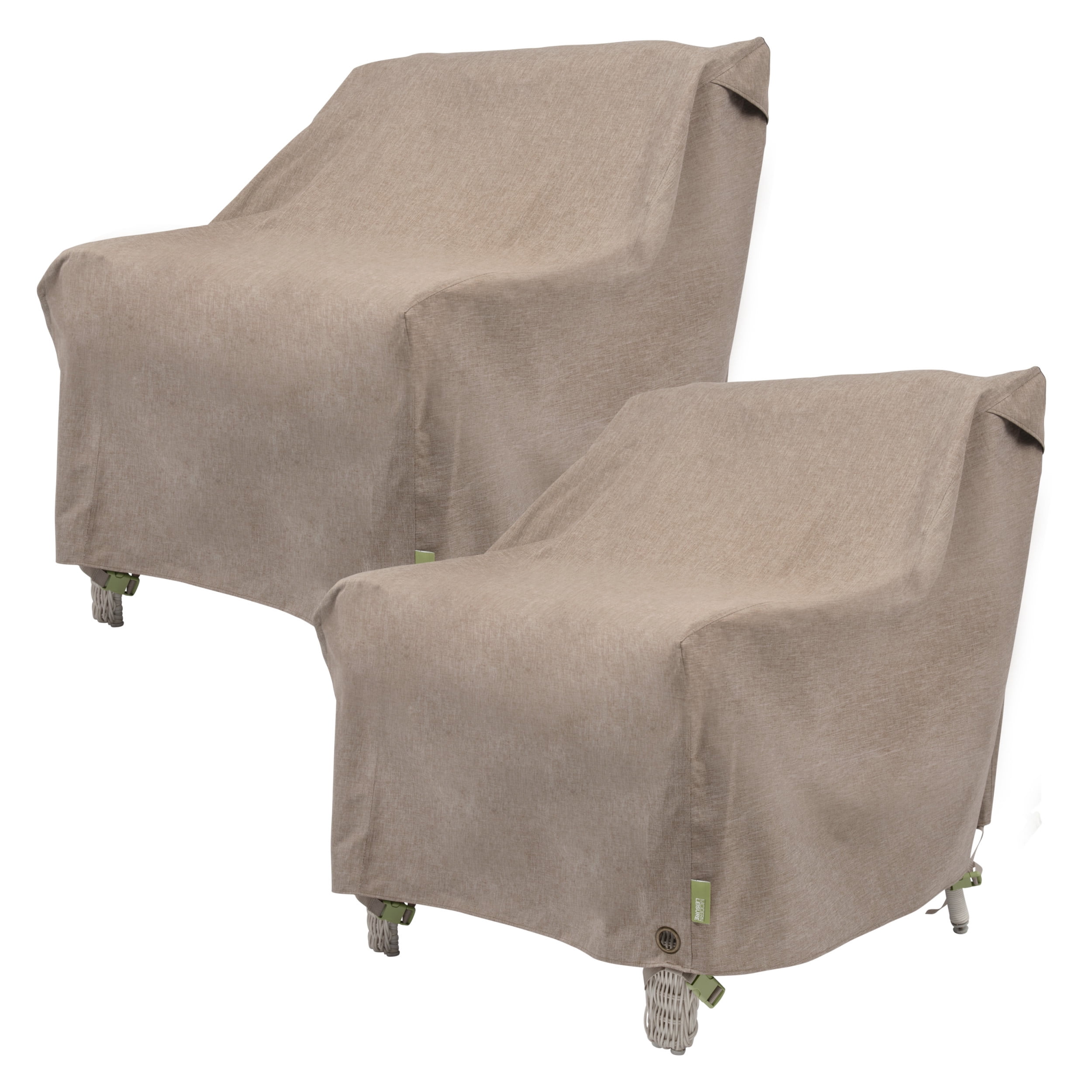 Sandstone Waterproof Patio Lounge Chair Covers, Set of 2