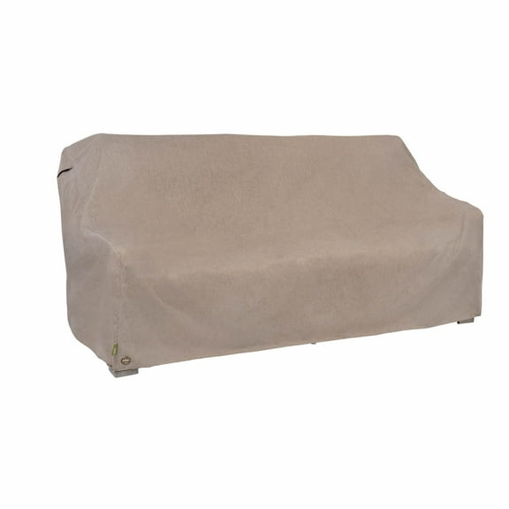 Modern Leisure Garrison Patio Loveseat Cover, Waterproof, Large, 76"L x 38"W x 38.25"H, Sandstone
