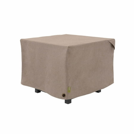 Modern Leisure Garrison Square Fire Pit Table Cover, Waterproof, 32" Square x 22"H, Sandstone