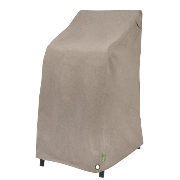 Modern Leisure Garrison Stackable/High Back Bar Chair Cover, Waterproof, 27"L X 27"W X 49"H, Sandstone