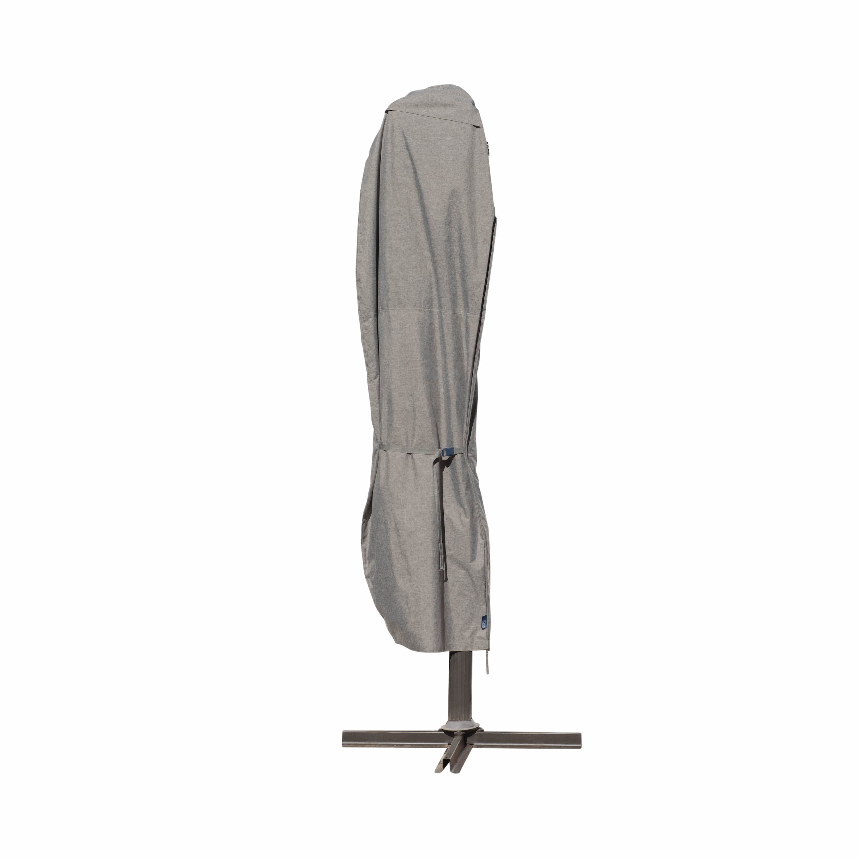 Granite Gray Waterproof Offset Umbrella Cover, 33 x 96.5 in