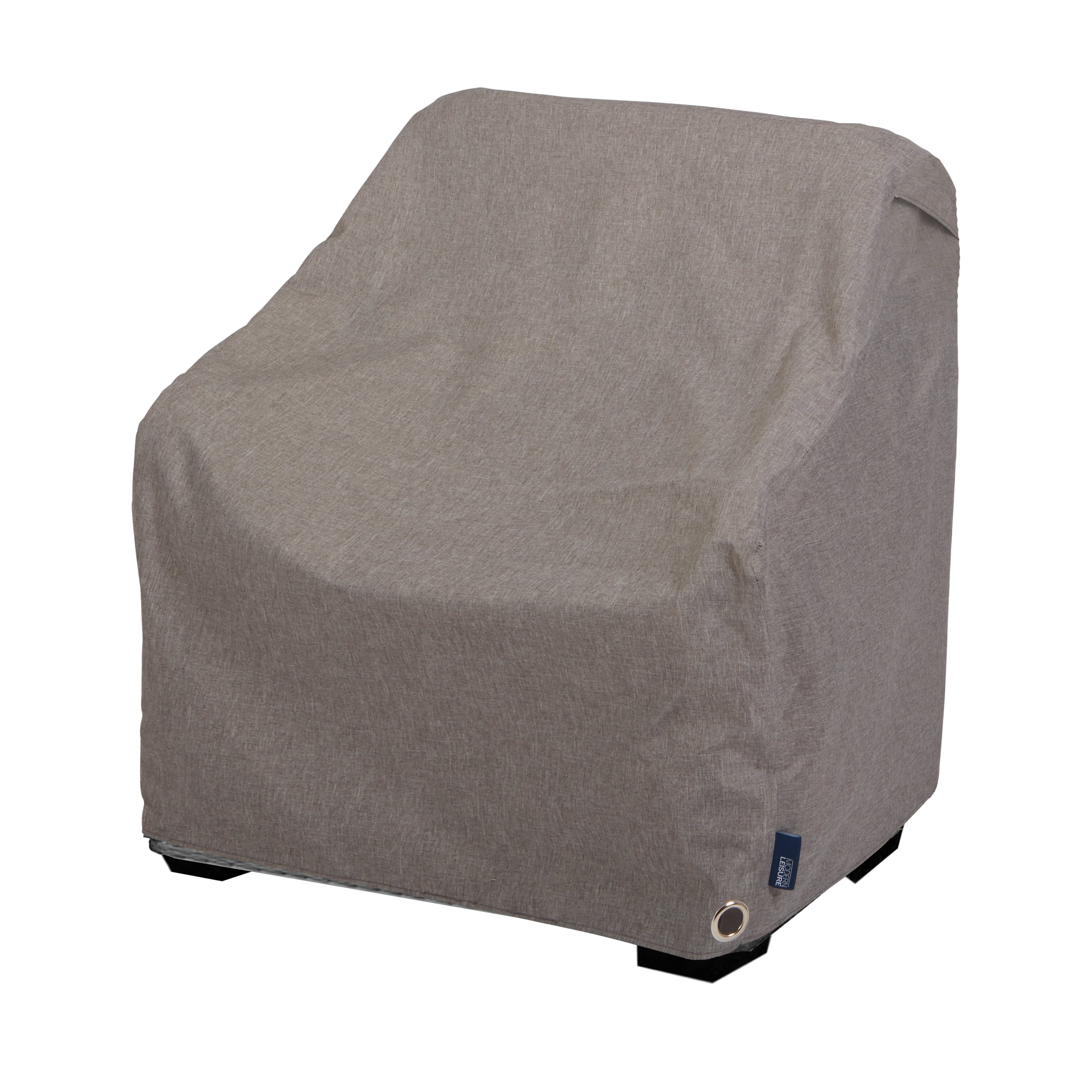Modern Leisure Garrison Waterproof Patio Lounge Chair Cover, 35"L x 38"W x 31"H, Gray