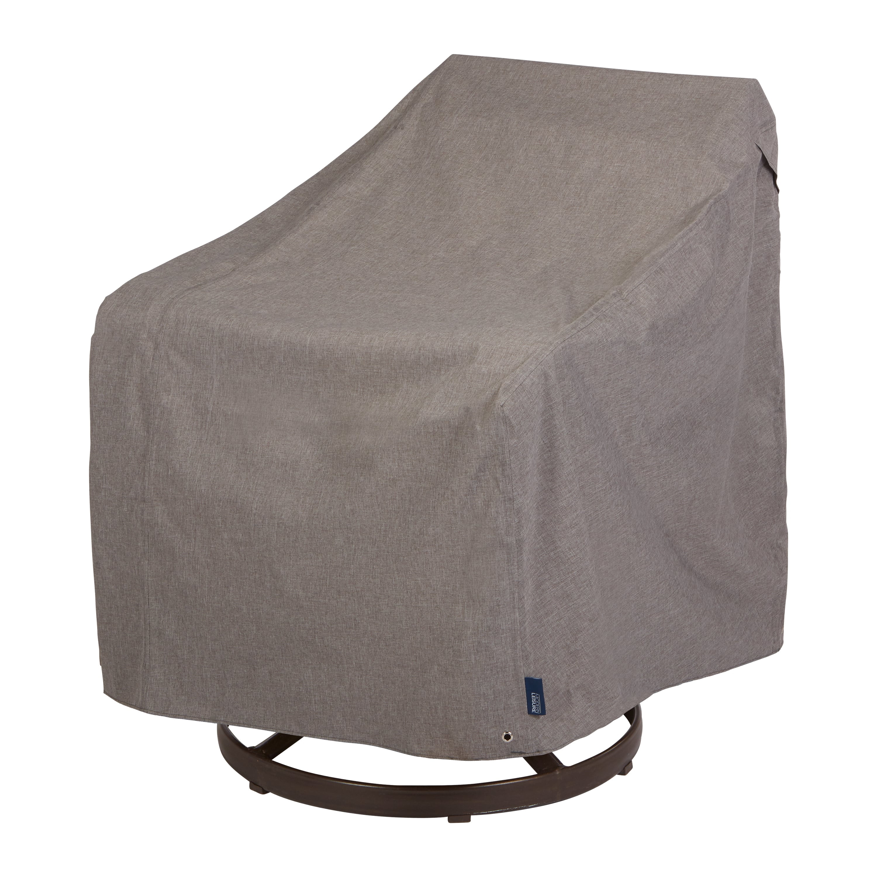 Modern Leisure Garrison Waterproof Patio Swivel Lounge Chair Cover, 37.5"L x 39.25"W x 38.5"H, Gray