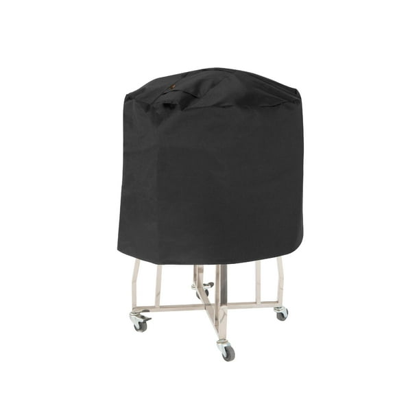 Modern Leisure Monterey Outdoor Ceramic Charcoal Patio Grill Cover, 45" Dia x 25"H, Black