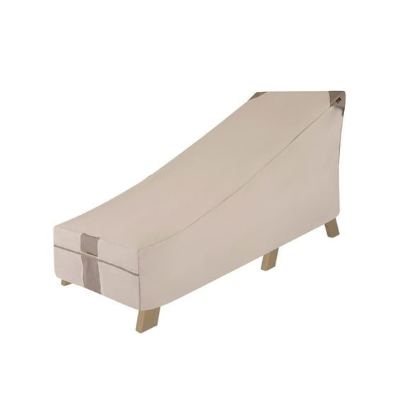 Modern Leisure Monterey Outdoor Patio Day Chaise Lounge Cover, 78"L x 35.5"W x 33"H, Beige