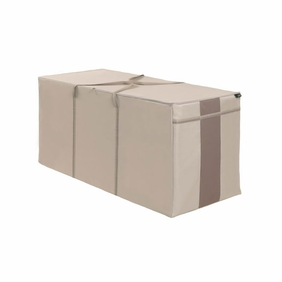 Modern Leisure Monterey Oversized Outdoor Patio Cushion & Cover Storage Bag, 60"L x 24"W x 28"H, Beige