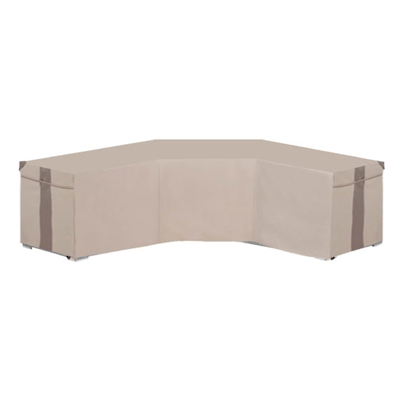 Modern Leisure Monterey Patio Sectional Lounge Cover, V-Shaped, 100"L x 33.5"W x 31"H, Beige