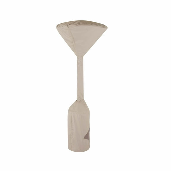 Modern Leisure Monterey Stand-Up Patio Heater Cover, 32" Dia x 18.5" Dia x 95"H, Beige