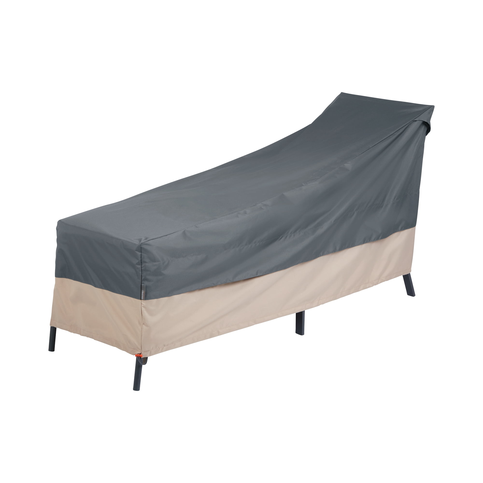 Modern Leisure Renaissance Ultralite Patio Chaise Lounge Cover, 65"L x 28"W x 29"H, Gray