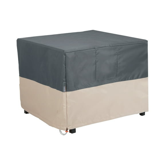 Modern Leisure Renaissance Ultralite Square Fire Pit Table Cover, 42"L x 42"W x 22"H, Gray