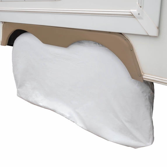 Modern Leisure® Sport RV Wheel Cover, Dual Axle, 24-27", White
