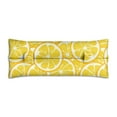 thumbnail image 1 of Modern Lemon Floral Seatbelt Pillow Fresh Yellow & White Design, Protective Post-Op Mastectomy Support, 1 of 7