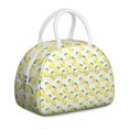 thumbnail image 1 of Modern Lemon Lunch Tote for Women – Fresh Yellow Fruit and Flower Pattern, Leakproof Thermal Bag, Cute and Durable for Summer Snacks or Work Meals, 1 of 6