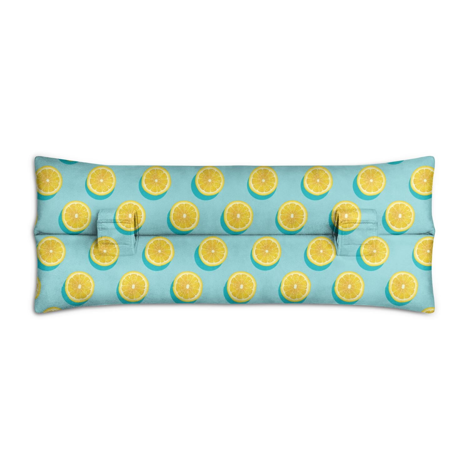 Modern Lemon Yellow Seatbelt Pillow - Post-Surgery Mastectomy & Heart Surgery Recovery Cushion - Soft Floral Car Travel Pillow