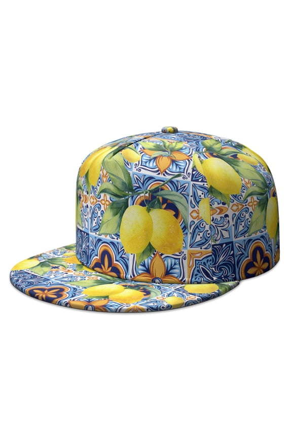 Modern Lemons Baseball Cap - Unisex Adjustable Hat with Flat Visor & Durable Fabric