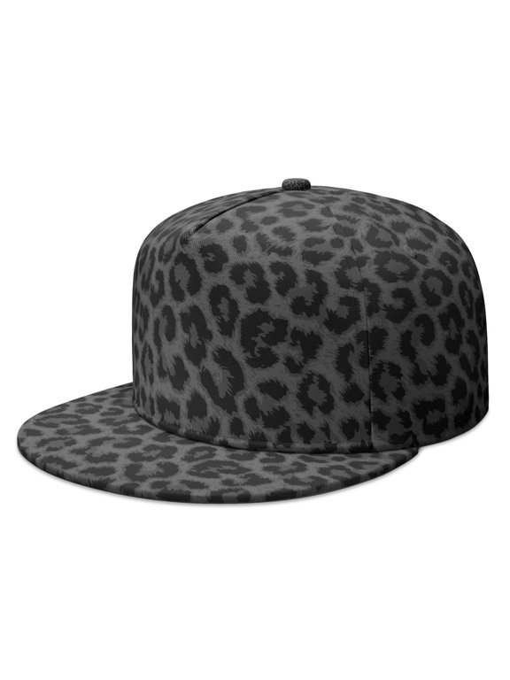 Modern Leopard Aesthetic Trucker Hat - Trendy Flat Visor Cap for Casual Daily Wear