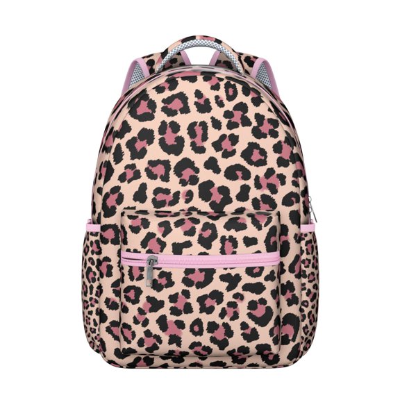 Modern Leopard Backpack Cheetah Spots Fashion Animal Print School Bag Unique Cute Backpack for Student and Student